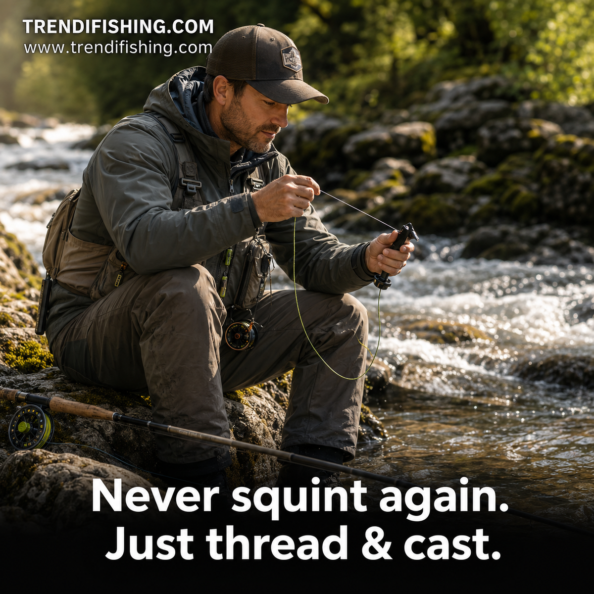 🎣Fly Roost Magnetic Fly Threader(Hooks not included)